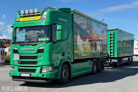 2023 Scania R590 XT Med He-Plan Fliskassehenger